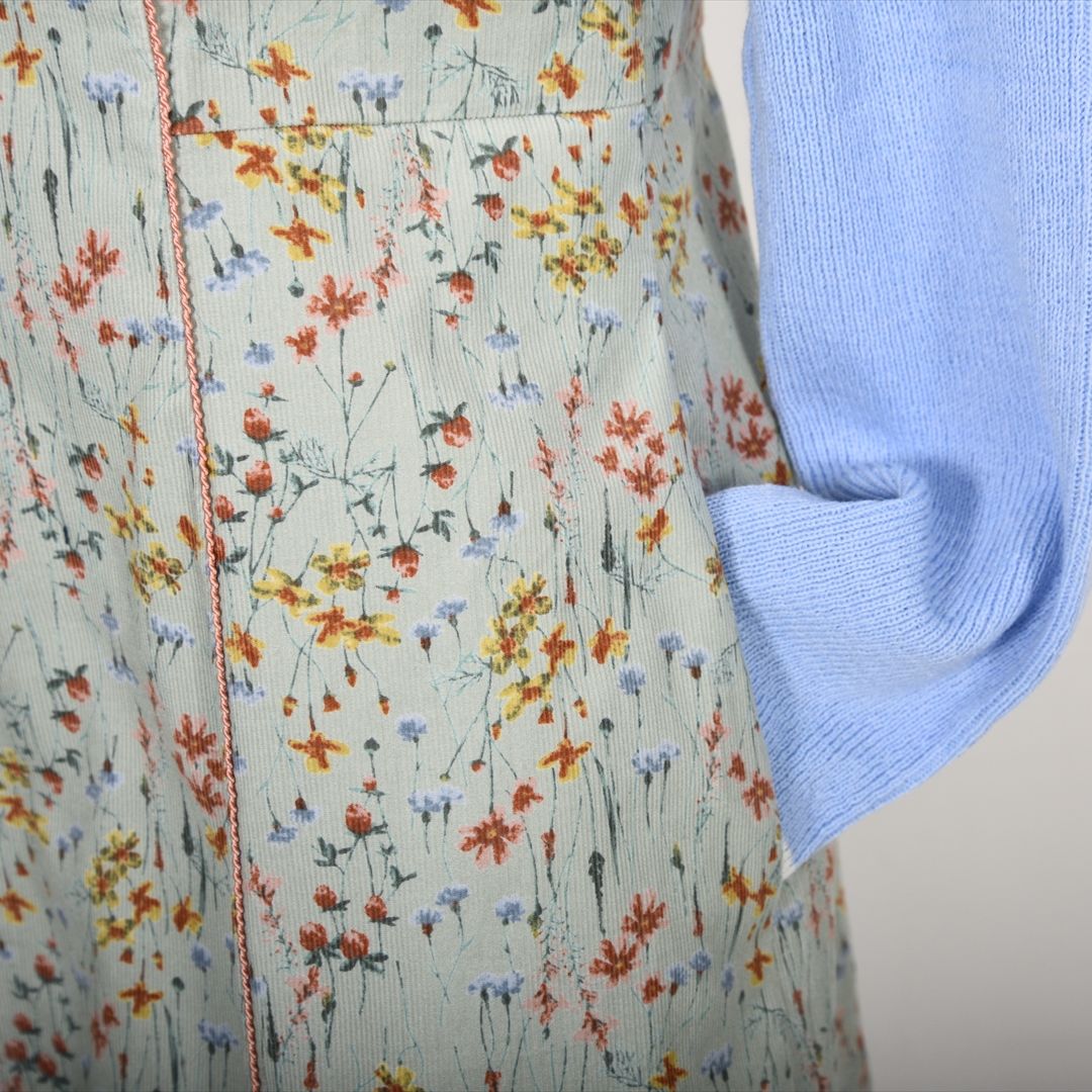 小花プリント コール天ワンピース　Dear Princess　3059309