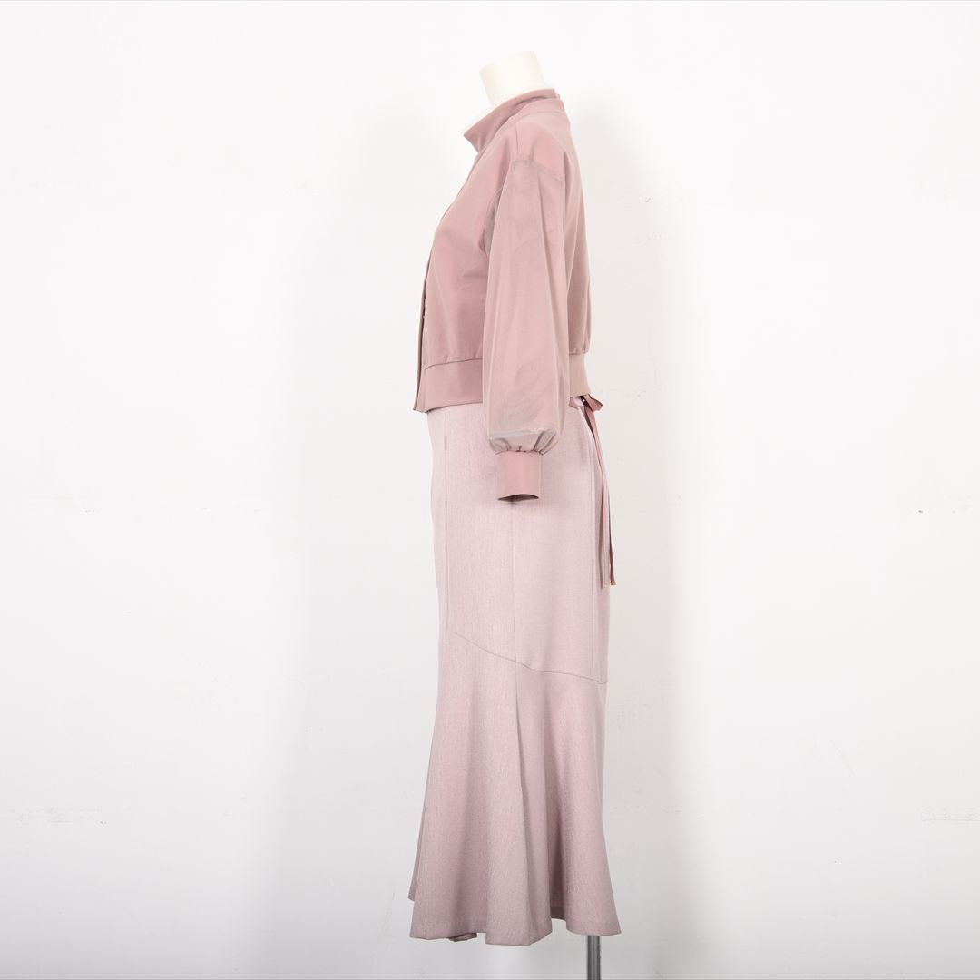 シアー袖Vネックカーディガン　Dear Princess　3051307