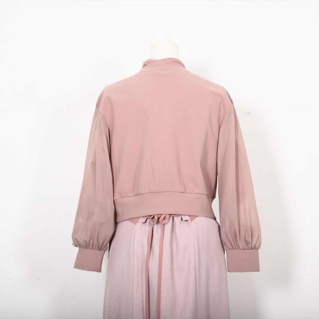 シアー袖Vネックカーディガン　Dear Princess　3051307