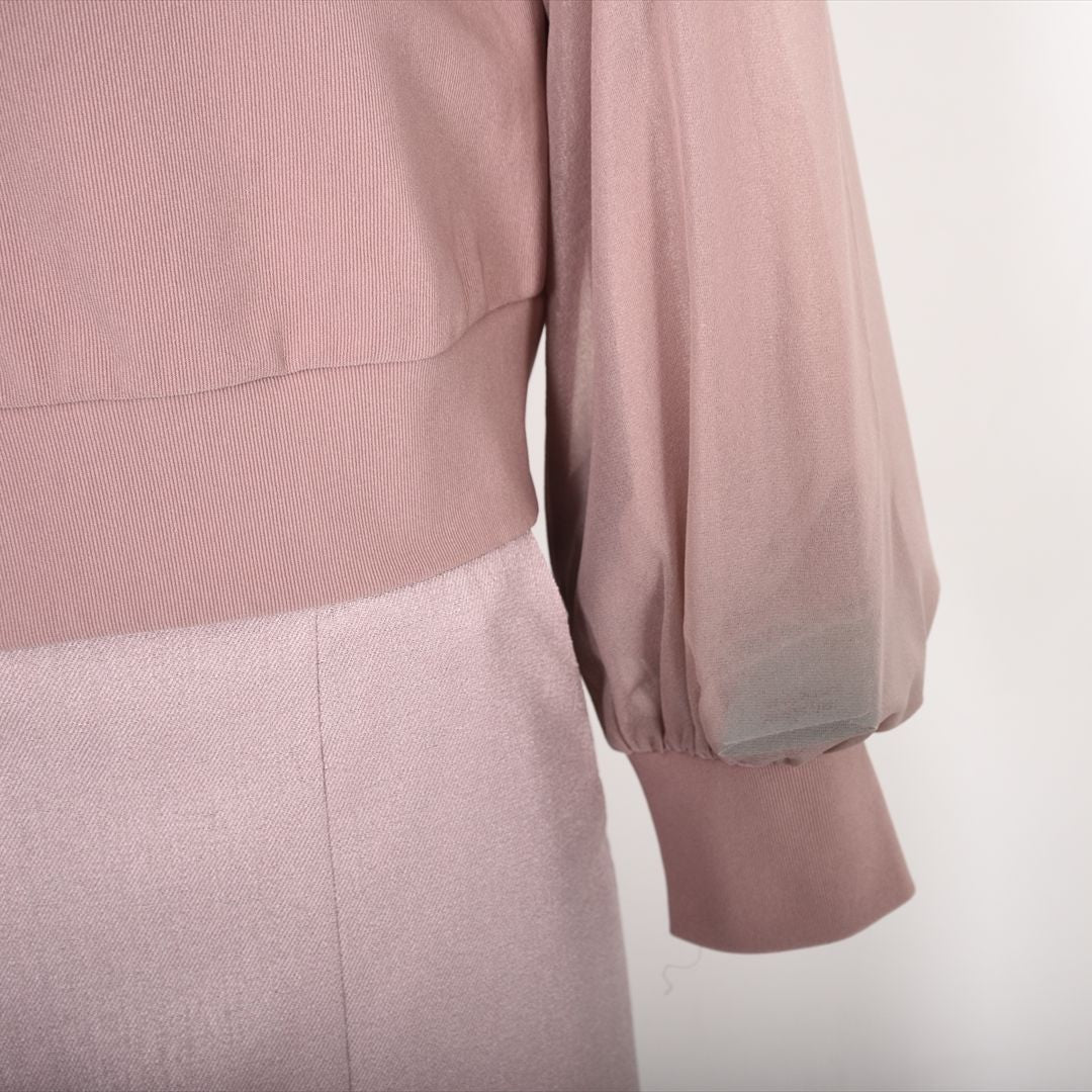 シアー袖Vネックカーディガン　Dear Princess　3051307