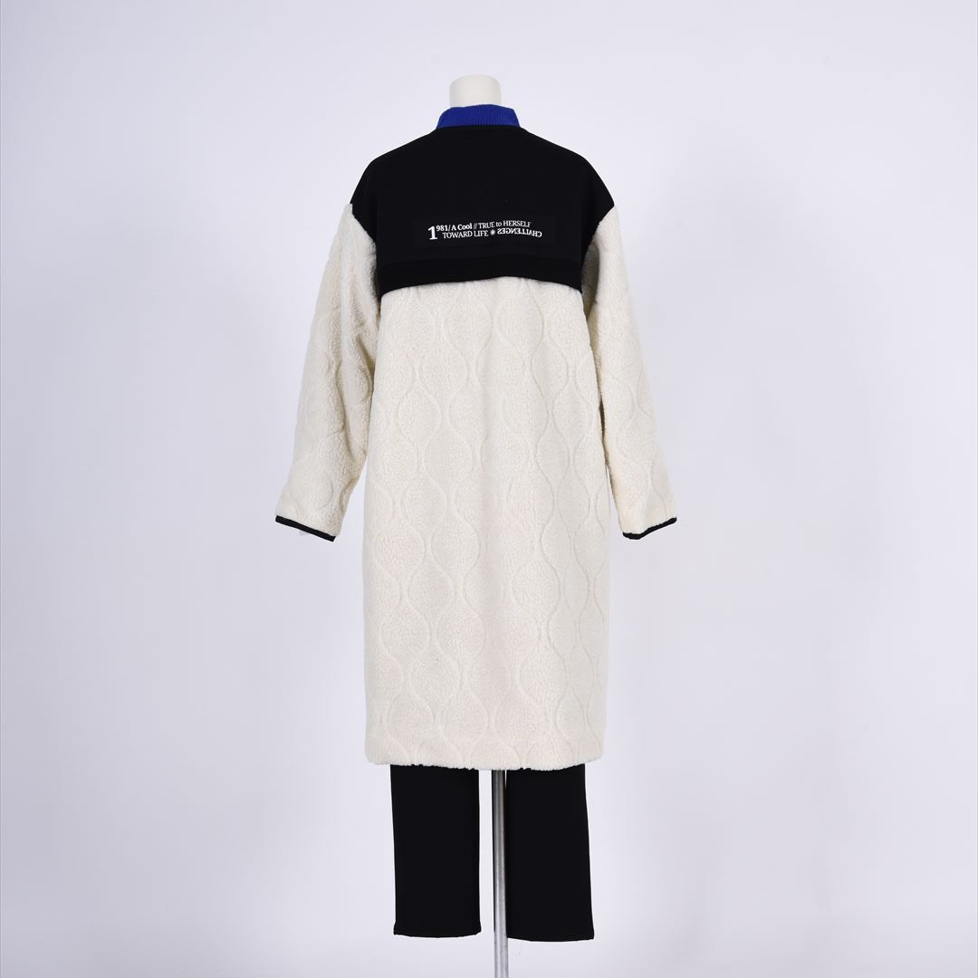 【new】SheepBoa キルト　コート　B DONNA