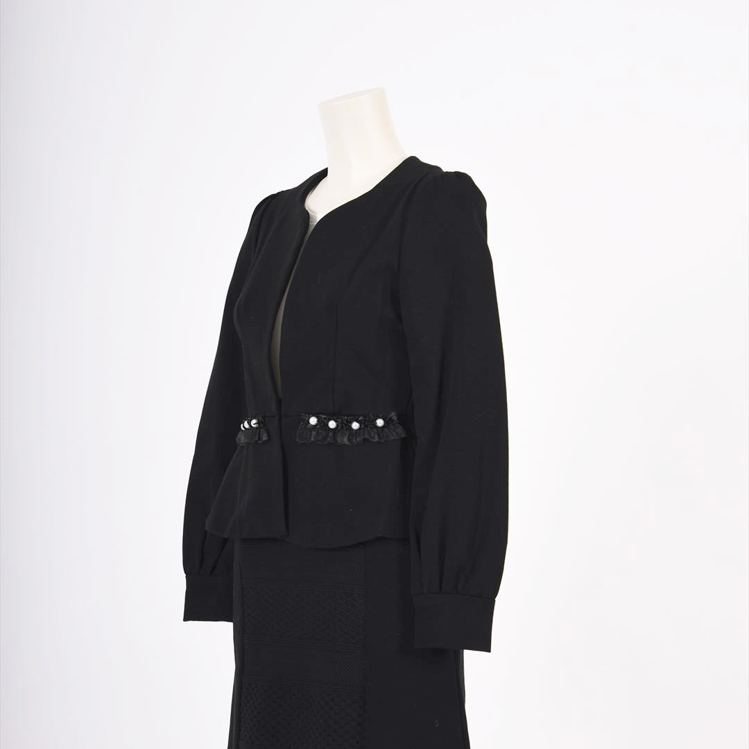Dear Princess - 新品 ２way ペプラムジャケット ペプラム切替ノーカラーポンチジャケット Dear Princess 3147010