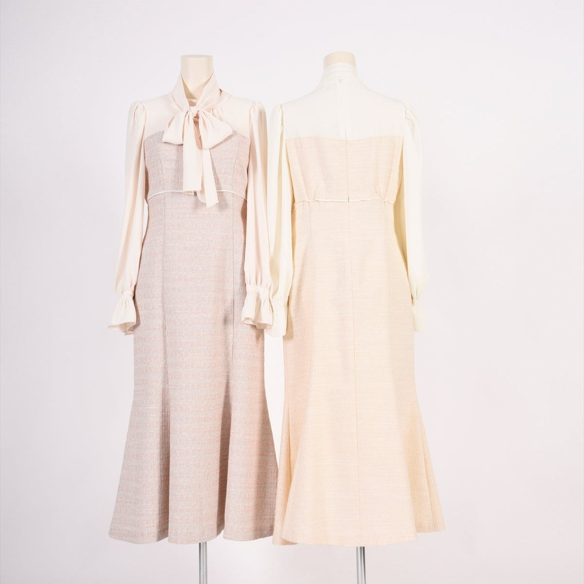 異素材ドッキング　カラーツイードワンピース　Dear Princess　3059306