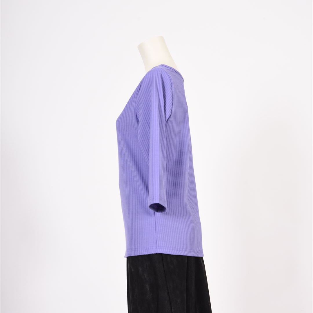 メイストレッチリブ　カシュクール風カットソー　B DONNA　6052106