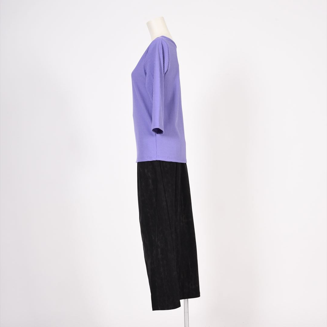 メイストレッチリブ　カシュクール風カットソー　B DONNA　6052106