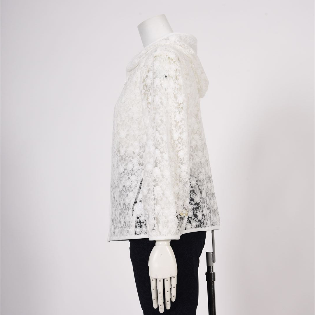 チュール×刺しゅう　フルジップパーカー　MIMO MODA　2557373