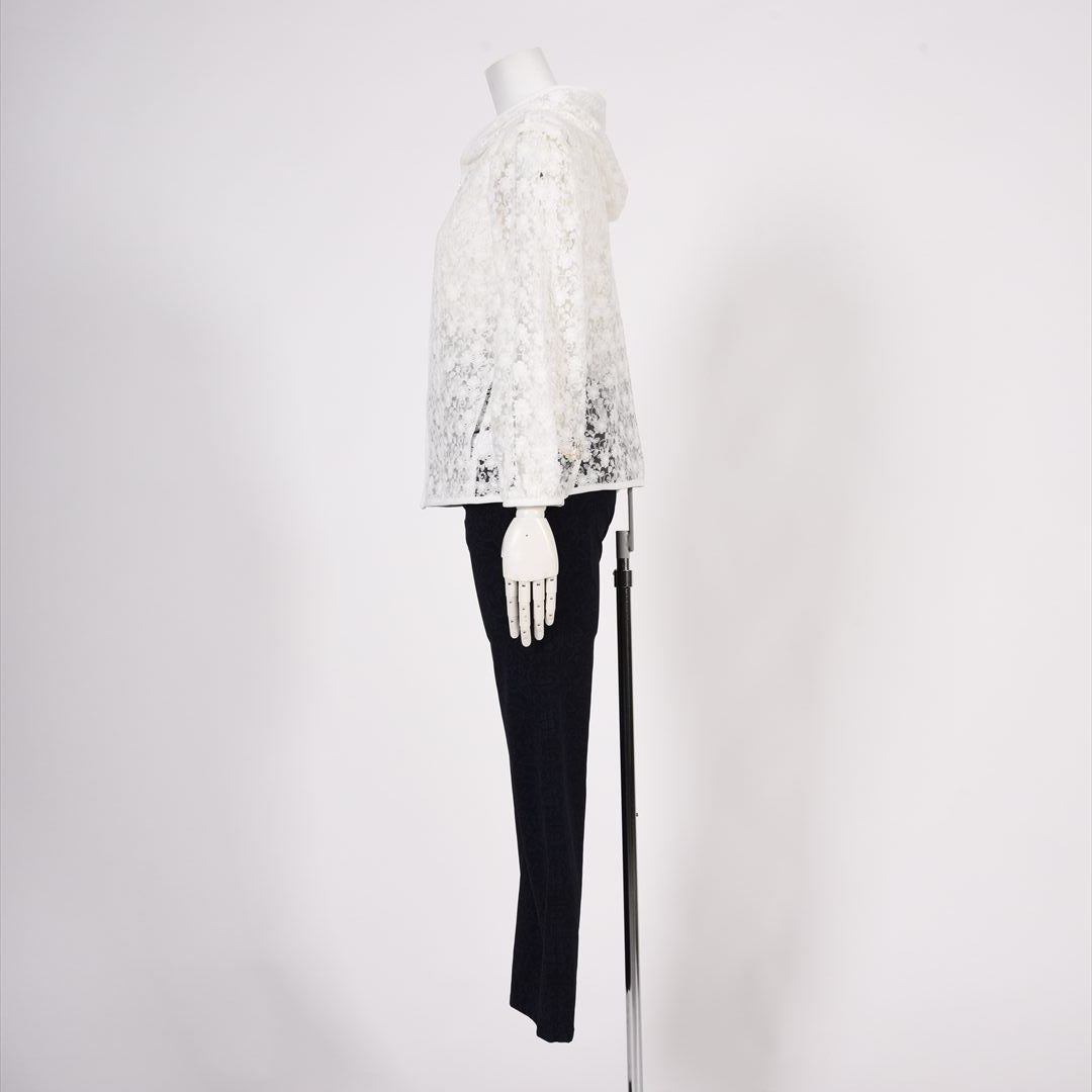 チュール×刺しゅう　フルジップパーカー　MIMO MODA　2557373