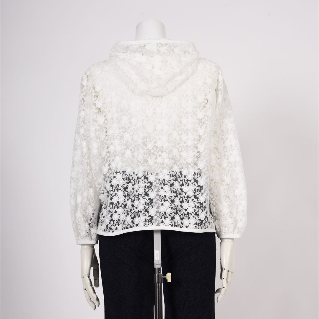 チュール×刺しゅう　フルジップパーカー　MIMO MODA　2557373