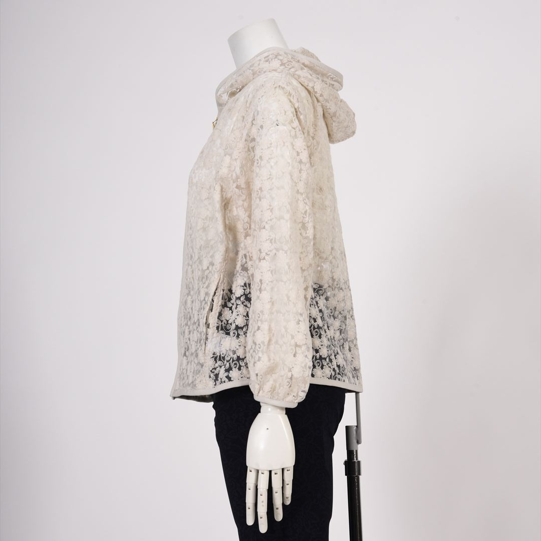 チュール×刺しゅう　フルジップパーカー　MIMO MODA　2557373