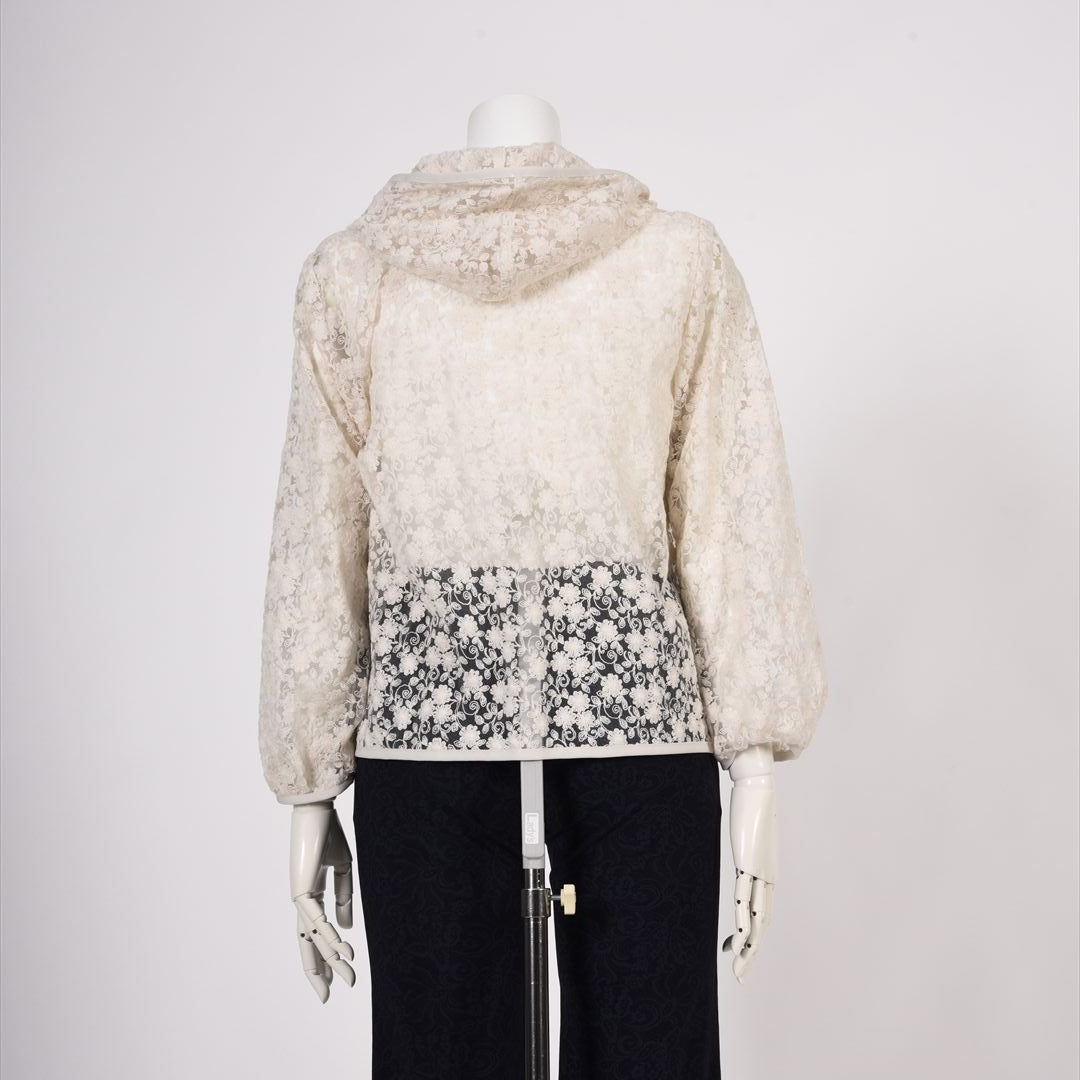 チュール×刺しゅう　フルジップパーカー　MIMO MODA　2557373