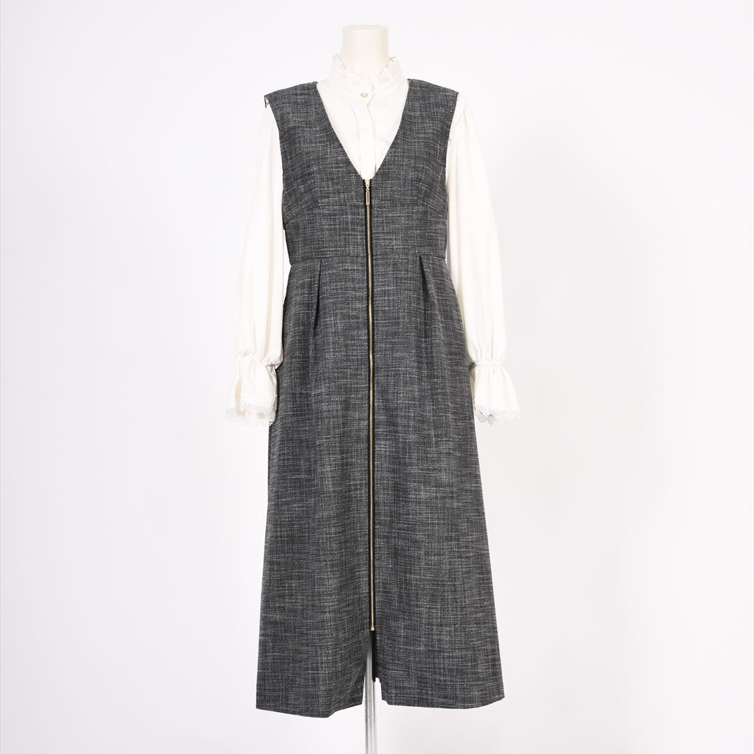 フルジップ　ツイードワンピース　Dear Princess　3049124