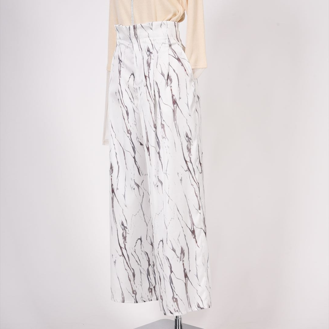 総柄　フレアパンツ　B DONNA　6056100