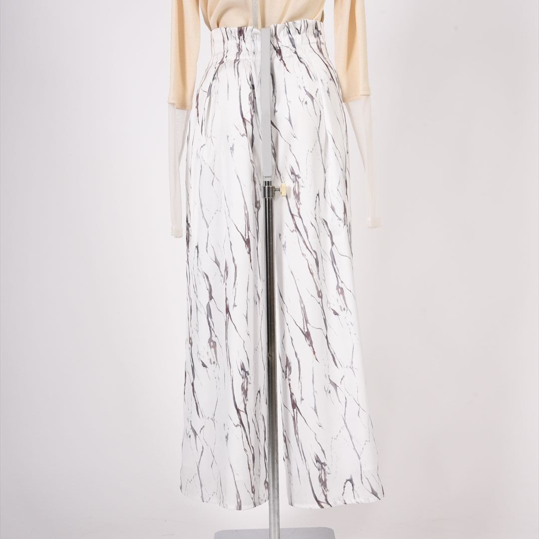 総柄　フレアパンツ　B DONNA　6056100