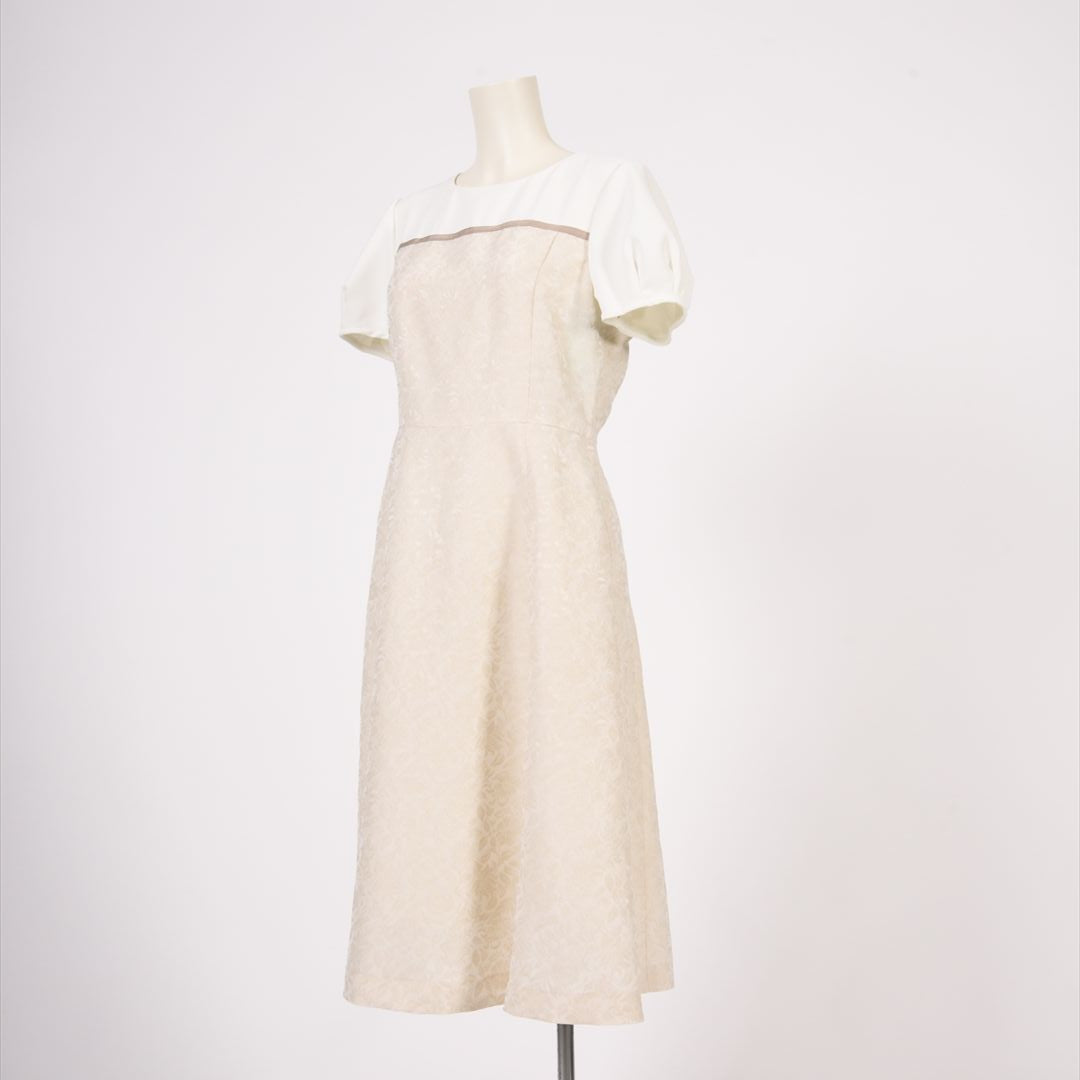 リネンライクJQ　異素材切替ワンピース　Dear Princess　3049123