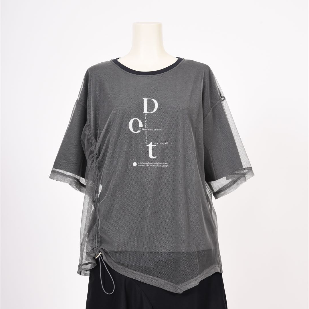 レイヤード風　カットソー　B DONNA　6052101