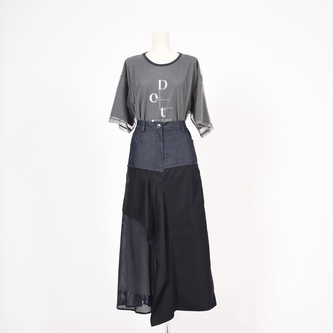 レイヤード風　カットソー　B DONNA　6052101