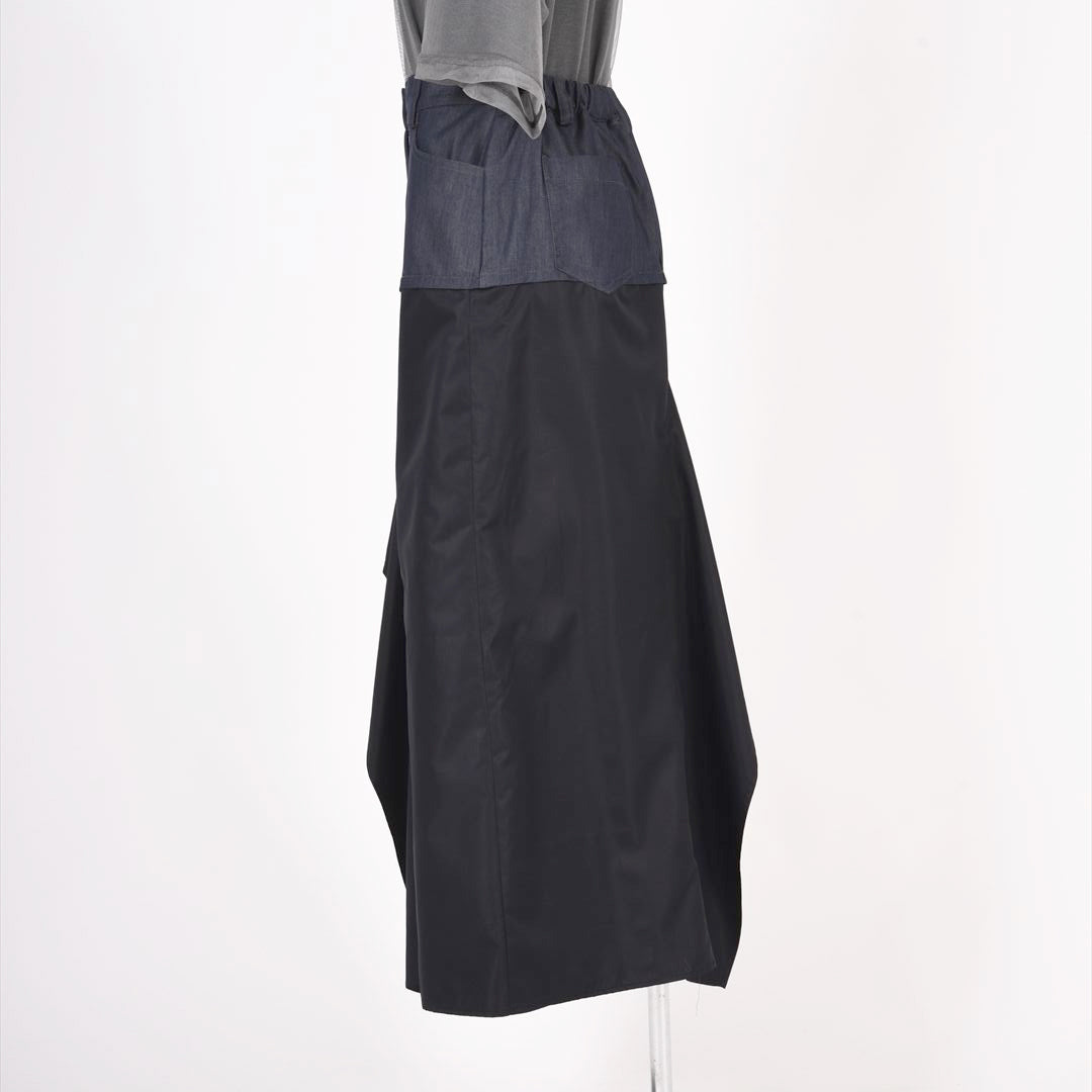 異素材使い　フレアスカート　B DONNA　6055100