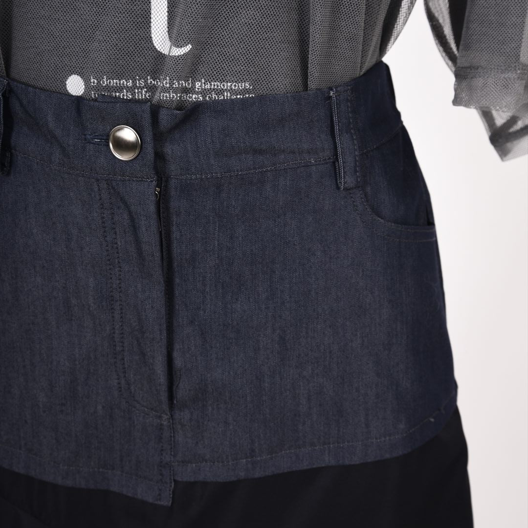 異素材使い　フレアスカート　B DONNA　6055100