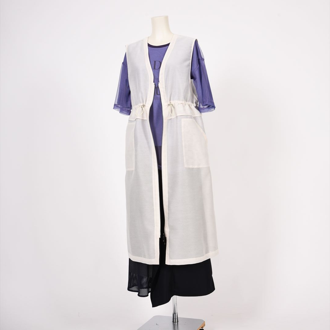 オーガンジー　ロングジレ　B DONNA　6057101