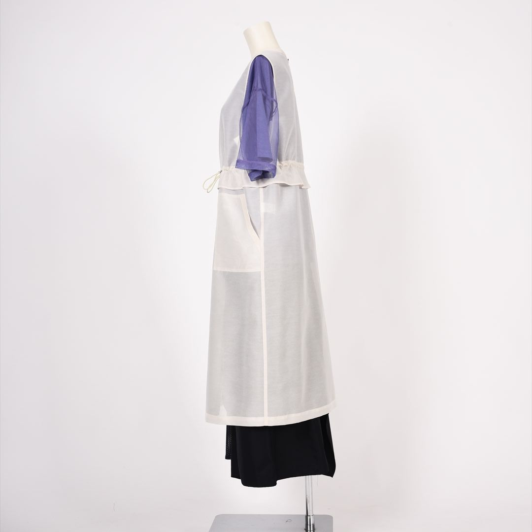 オーガンジー　ロングジレ　B DONNA　6057101