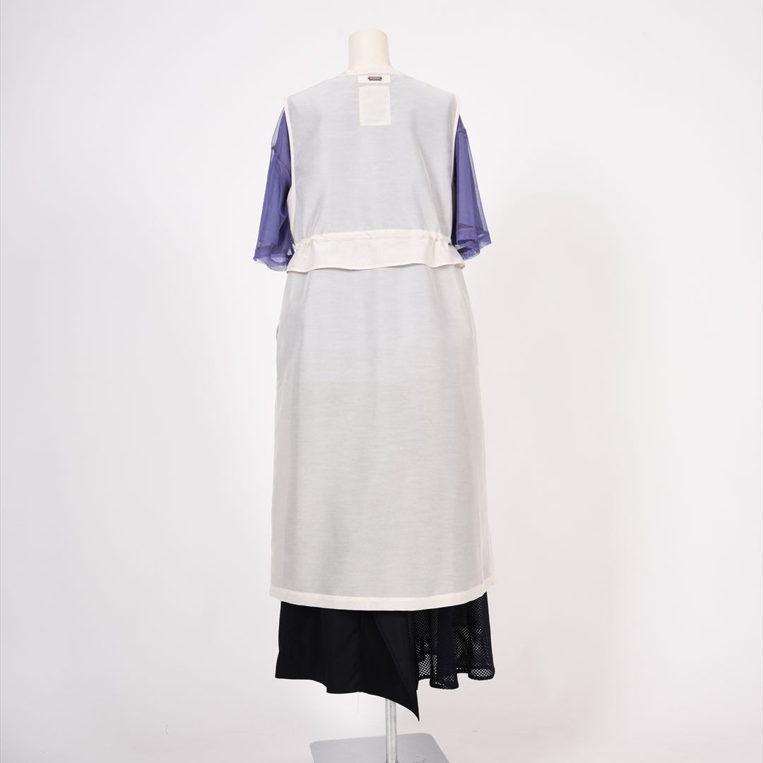 オーガンジー　ロングジレ　B DONNA　6057101