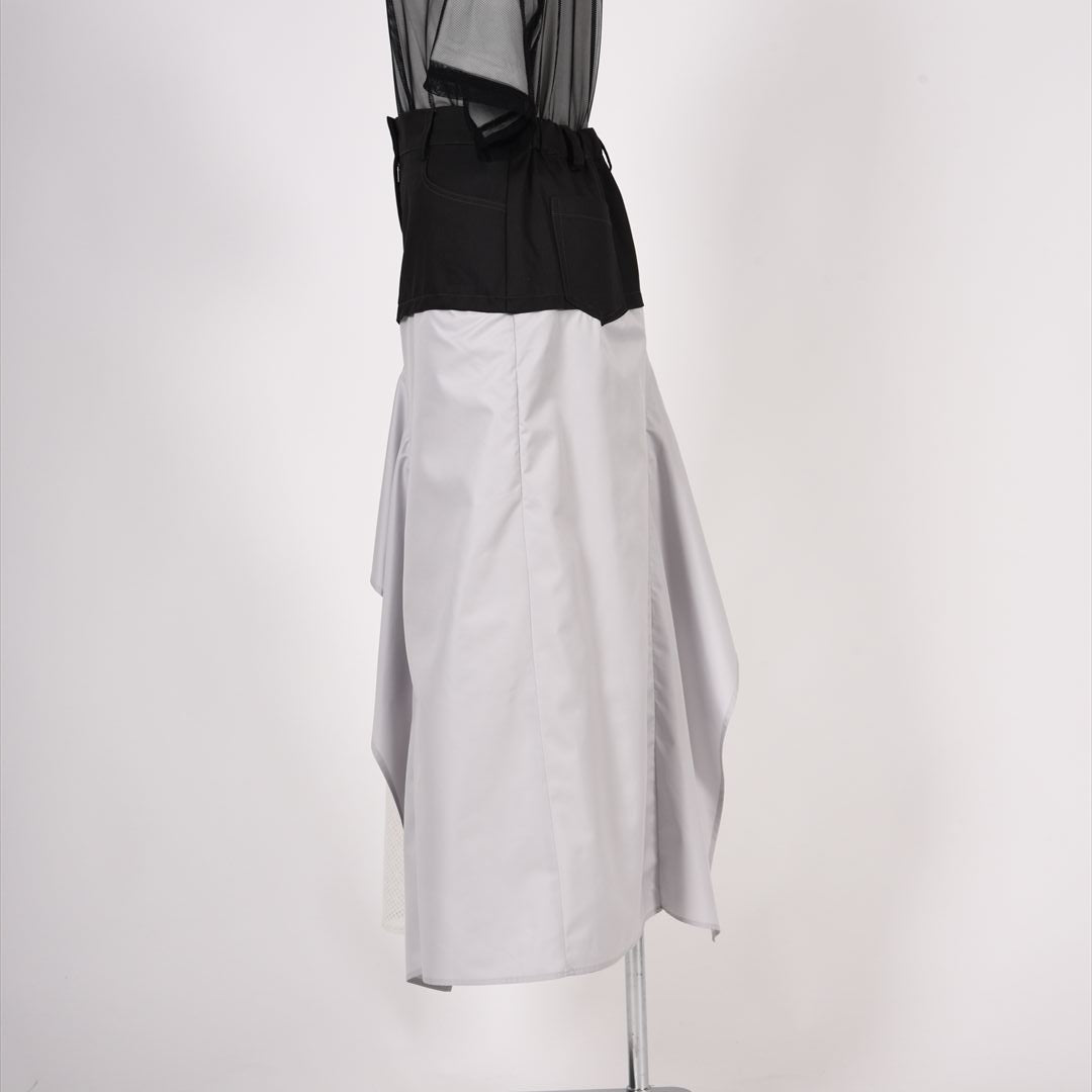 異素材使い　フレアスカート　B DONNA　6055100