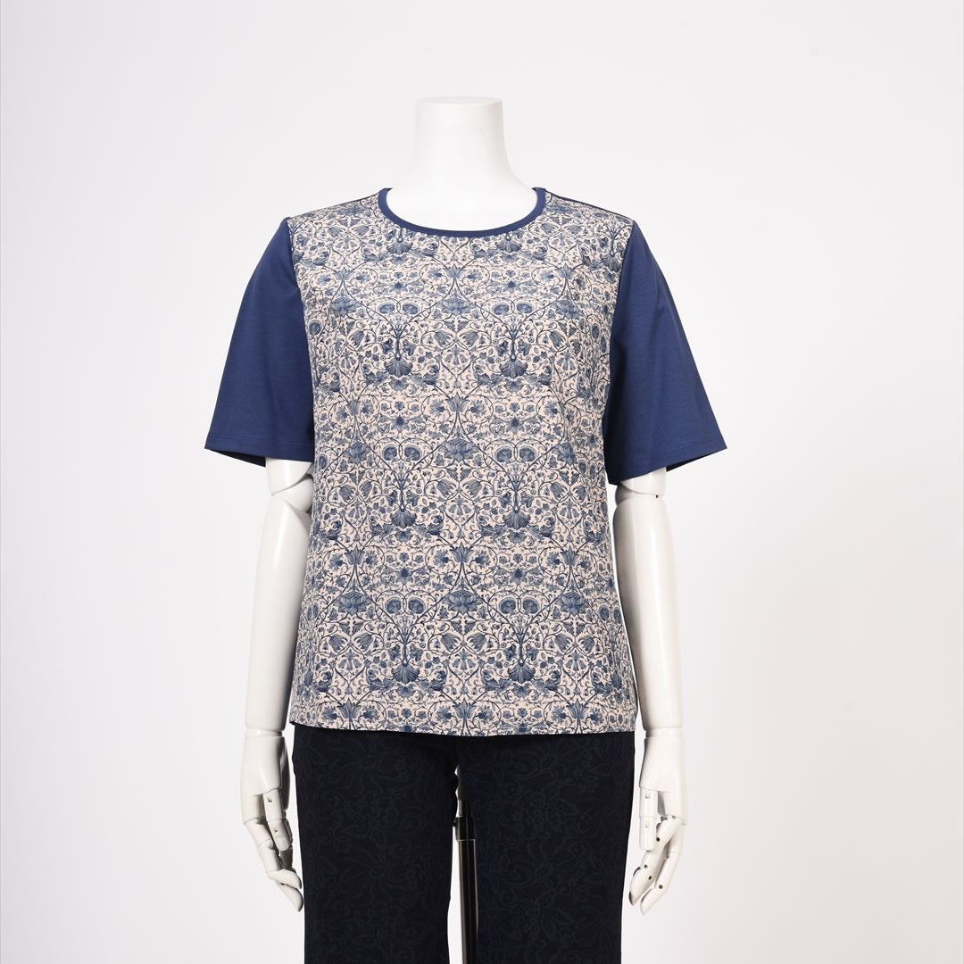 【リバティプリント】配色カットソー　MIMO MODA　2552370