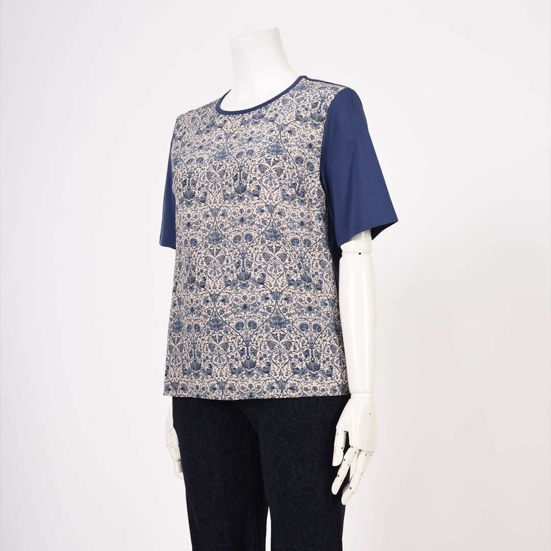 【リバティプリント】配色カットソー　MIMO MODA　2552370