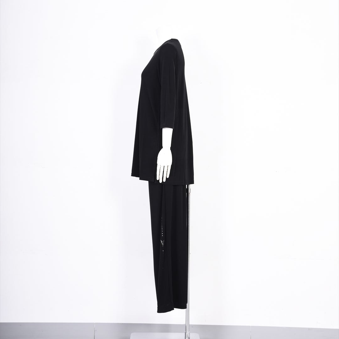 【Lサイズ】【涼感紀行】ネックレスモチーフAライン　カットソー　VALENZA　5552608