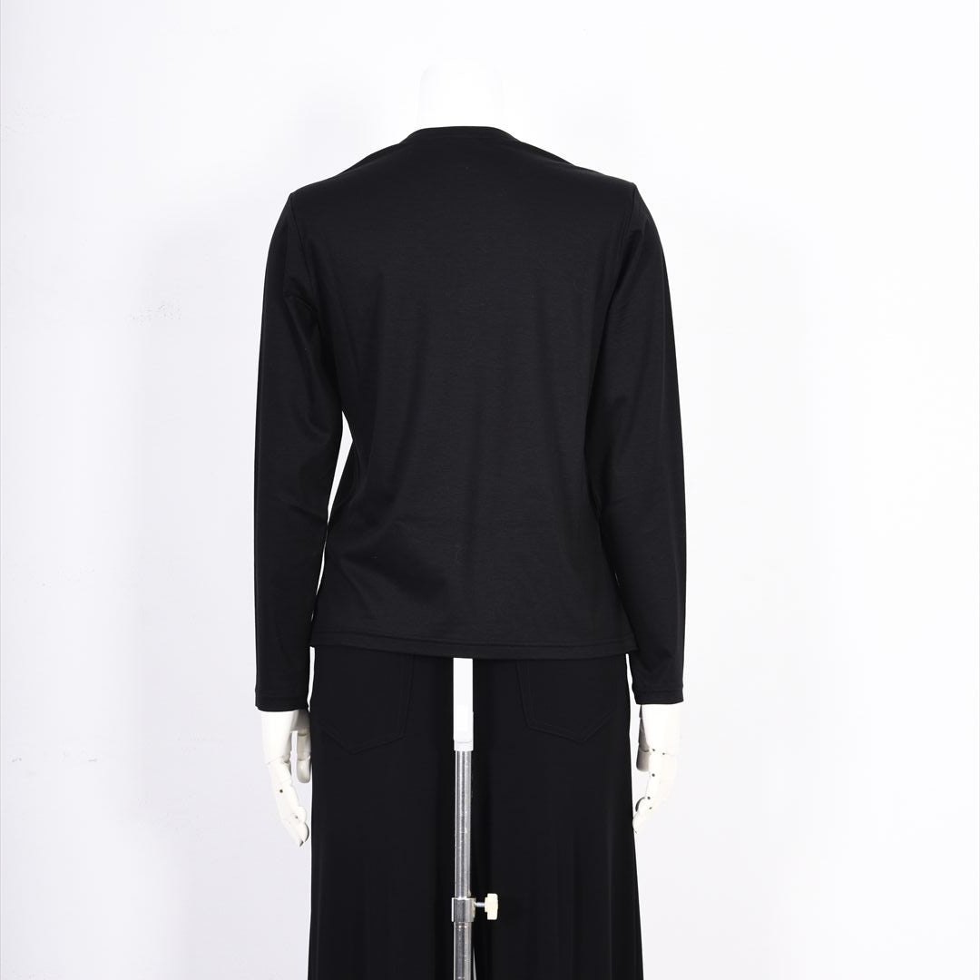 ギザリヨセルスムース　ワンちゃんモチーフ　Vネックカットソー　VALENZA F 5252201