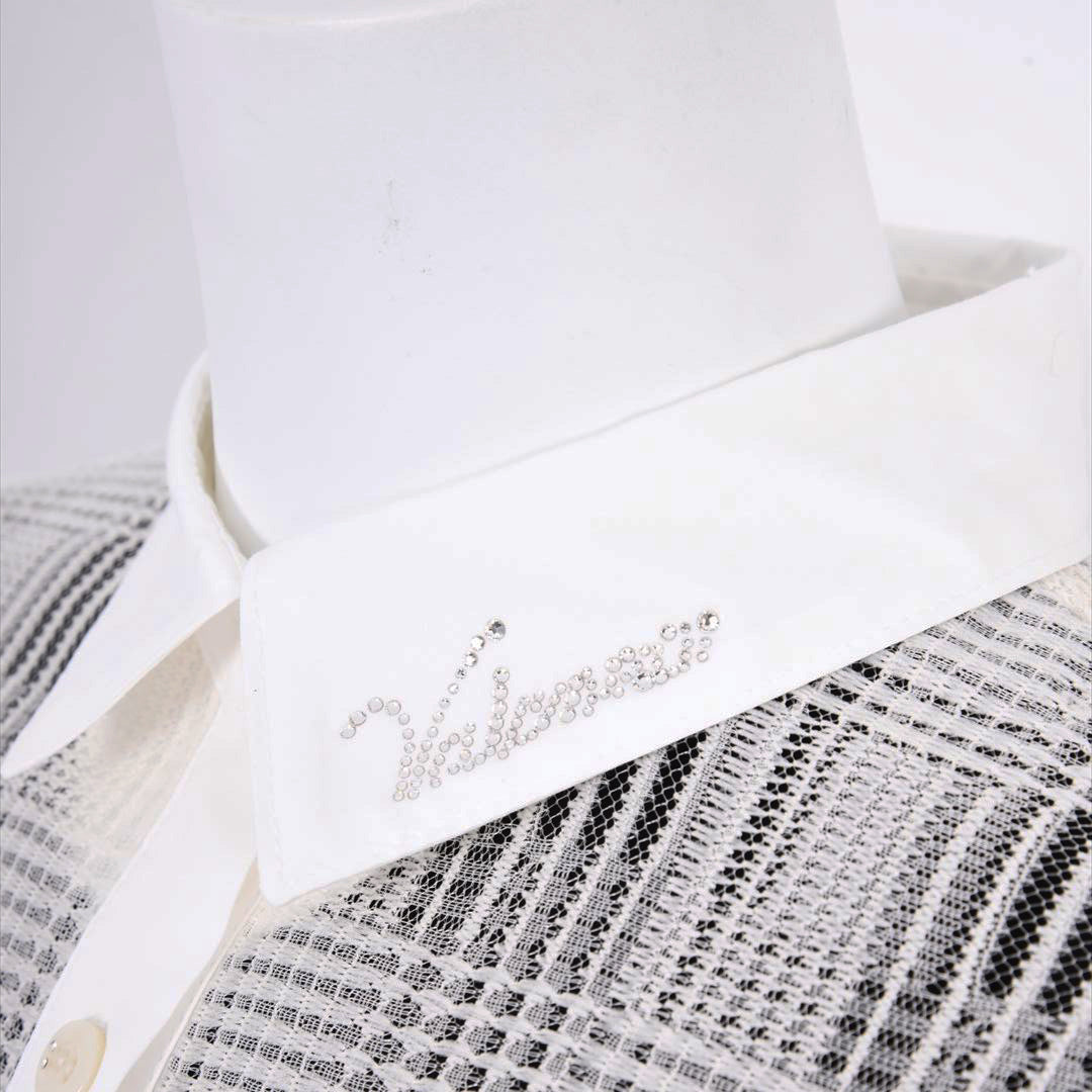 【Lサイズ】【UV・冷房対策】シアーチェック　ブラウス　VALENZA　5551601