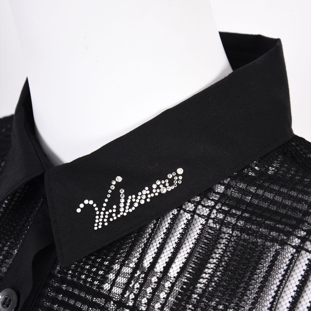 【Lサイズ】【UV・冷房対策】シアーチェック　ブラウス　VALENZA　5551601