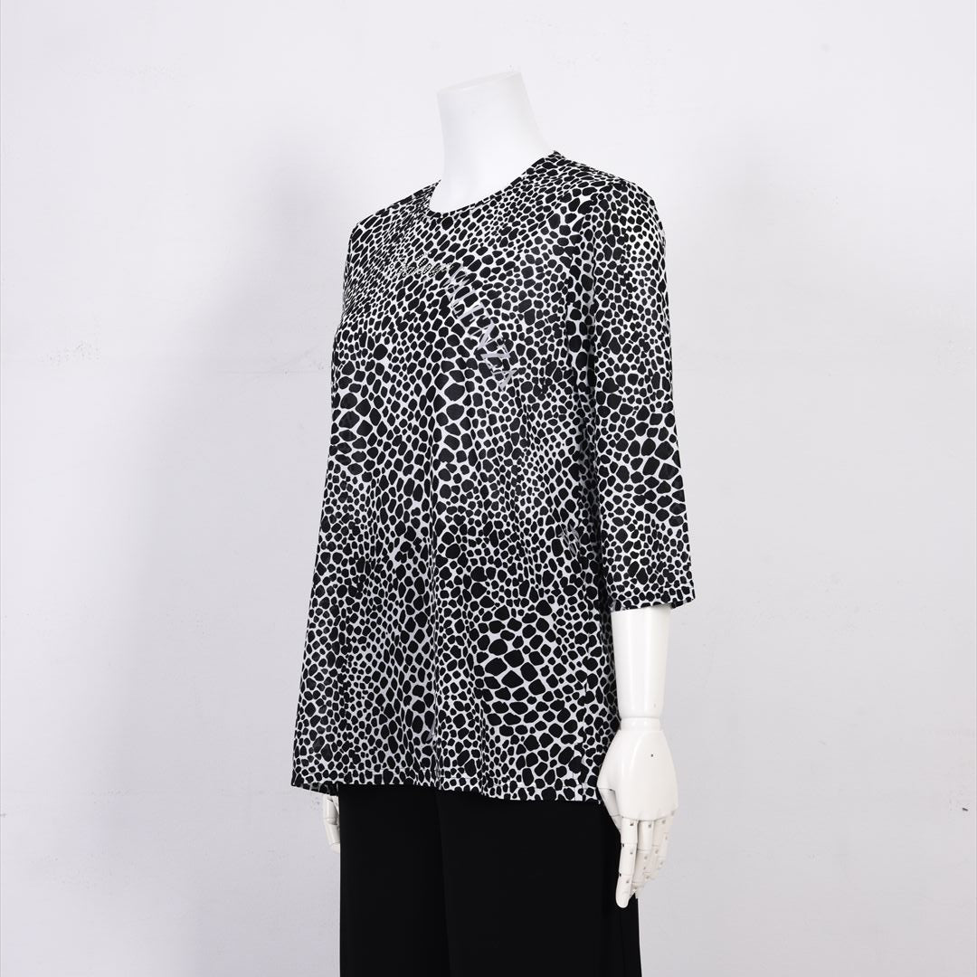 【人気シルエット】アニマルプリント　カットソー　VALENZA　5152600