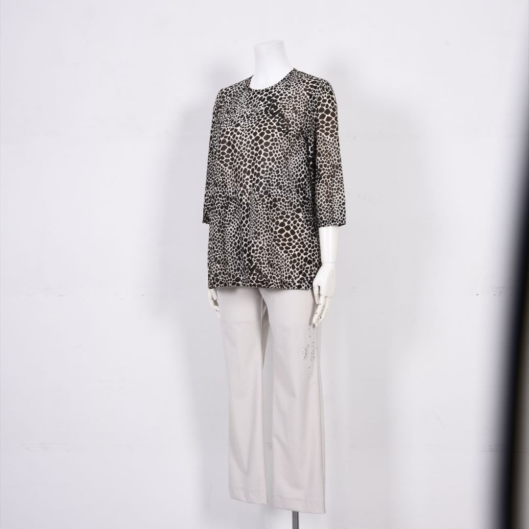 【Lサイズ】【人気シルエット】アニマルプリント　カットソー　VALENZA　5552600