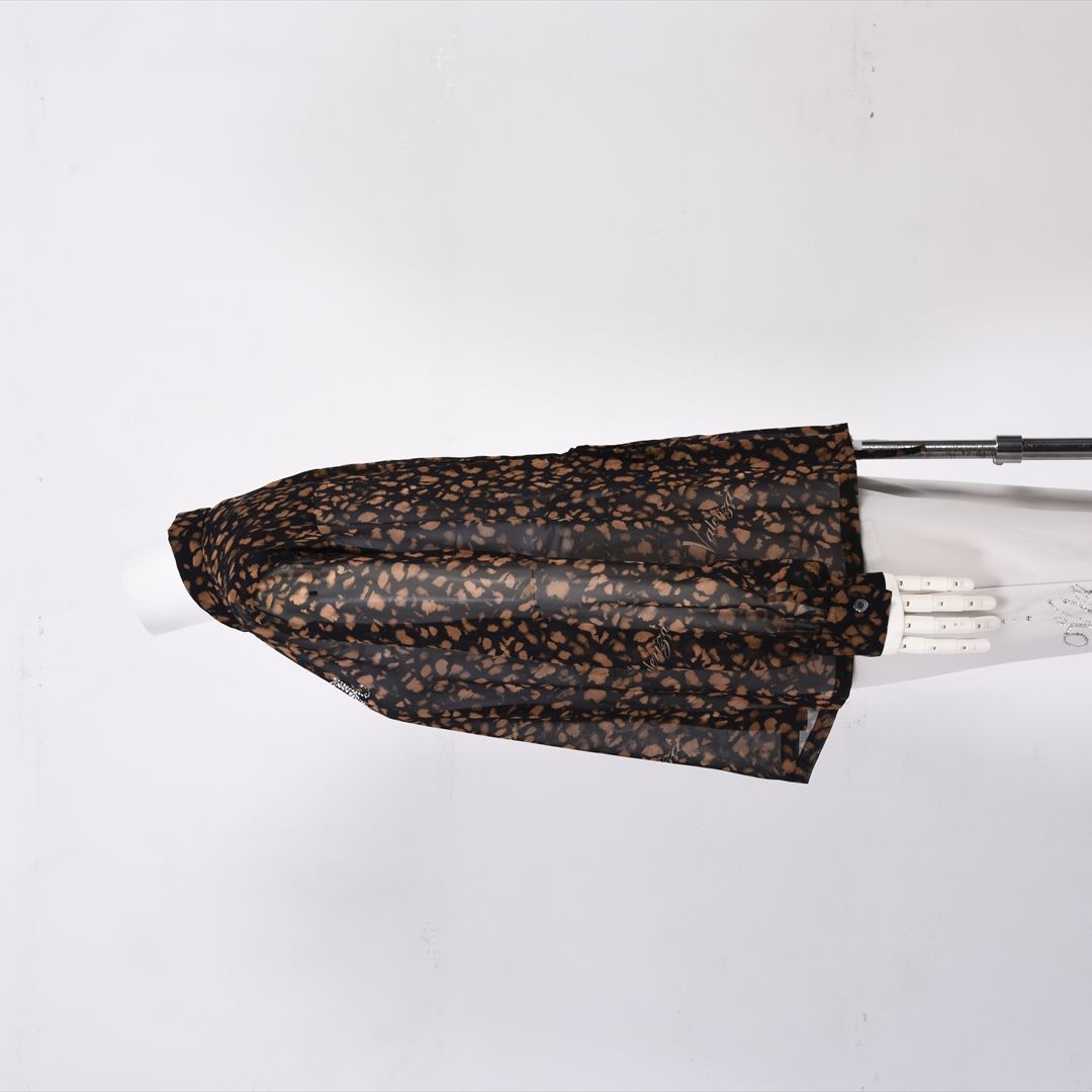 【Lサイズ】【透け感】【オリジナルプリント】レオパード柄　ブラウス　VALENZA　5551604