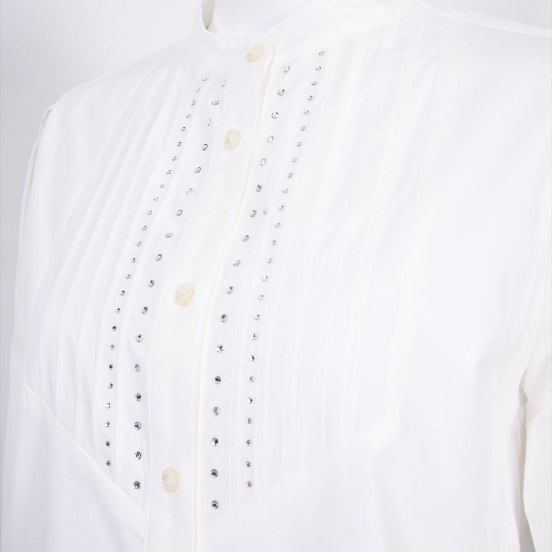 【Lサイズ】スタンドカラー　ブラウス　VALENZA　5551603