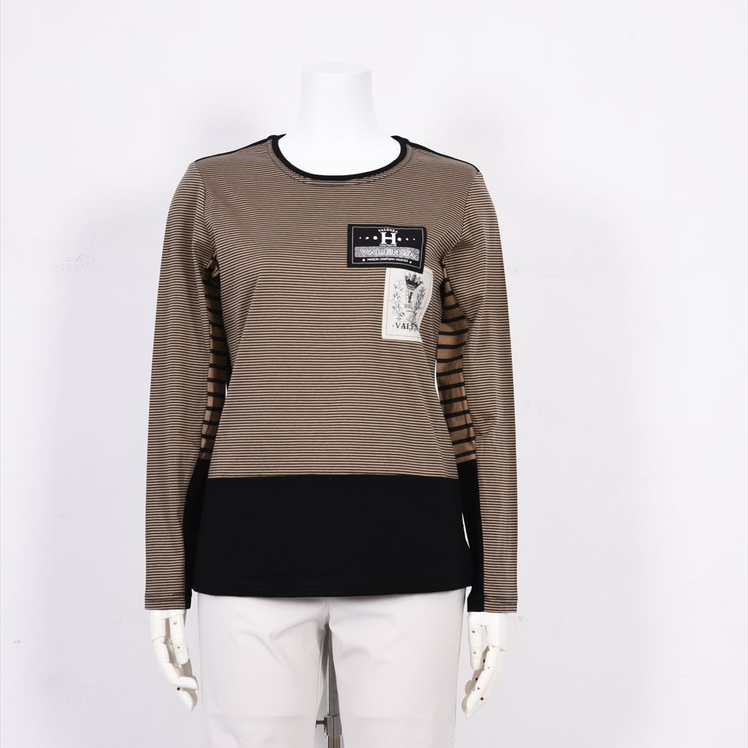 ボーダー切替　ワッペンモチーフ　カットソー　VALENZA home　5352302