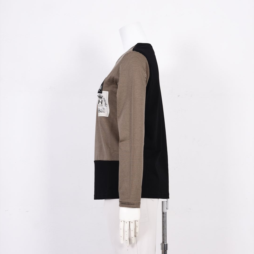 ボーダー切替　ワッペンモチーフ　カットソー　VALENZA home　5352302