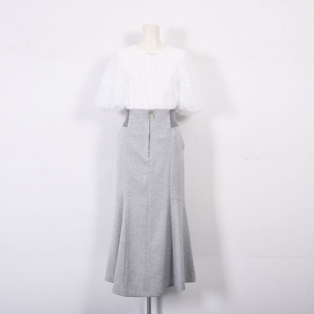【new】Hemp tone Twill　マーメイドスカート　Dear Princess　3055300
