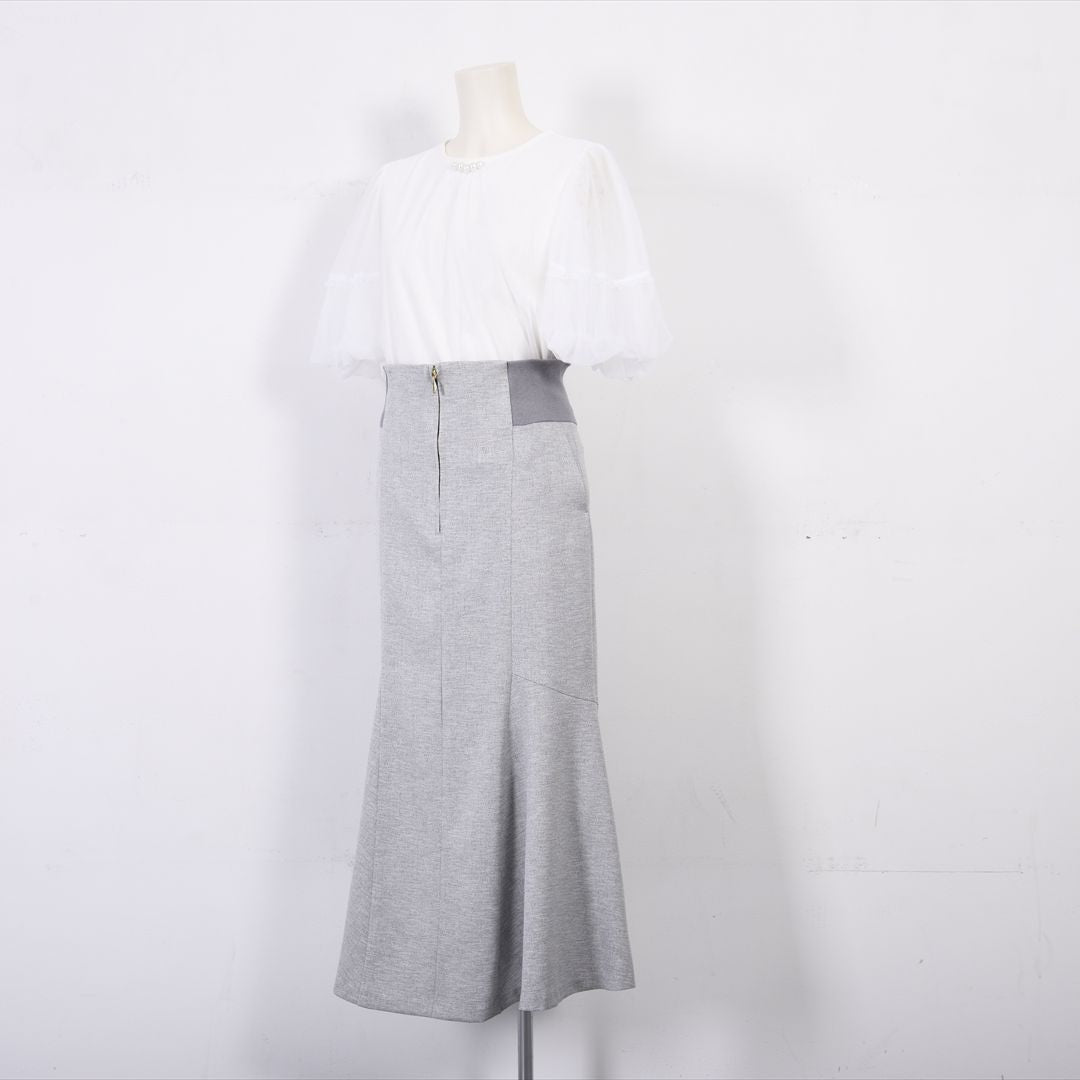 【new】Hemp tone Twill　マーメイドスカート　Dear Princess　3055300