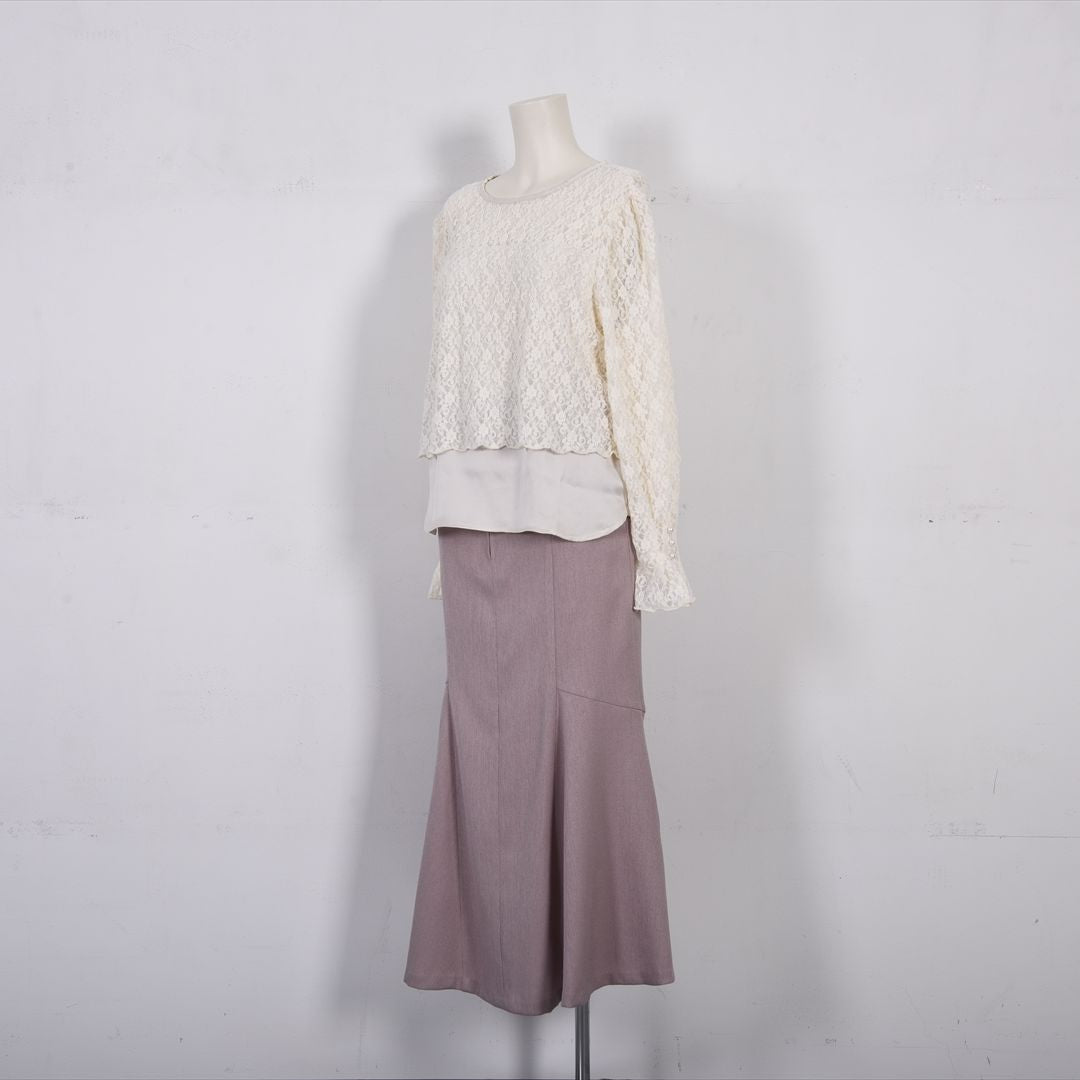 【new】レイヤード風　レーシーカットソー　Dear Princess　3052300