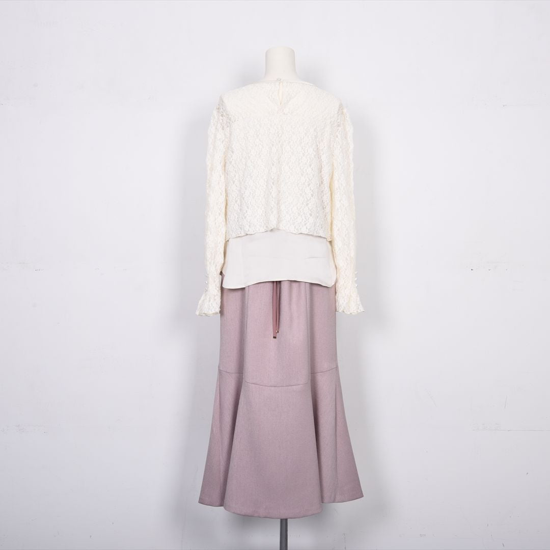 【new】レイヤード風　レーシーカットソー　Dear Princess　3052300