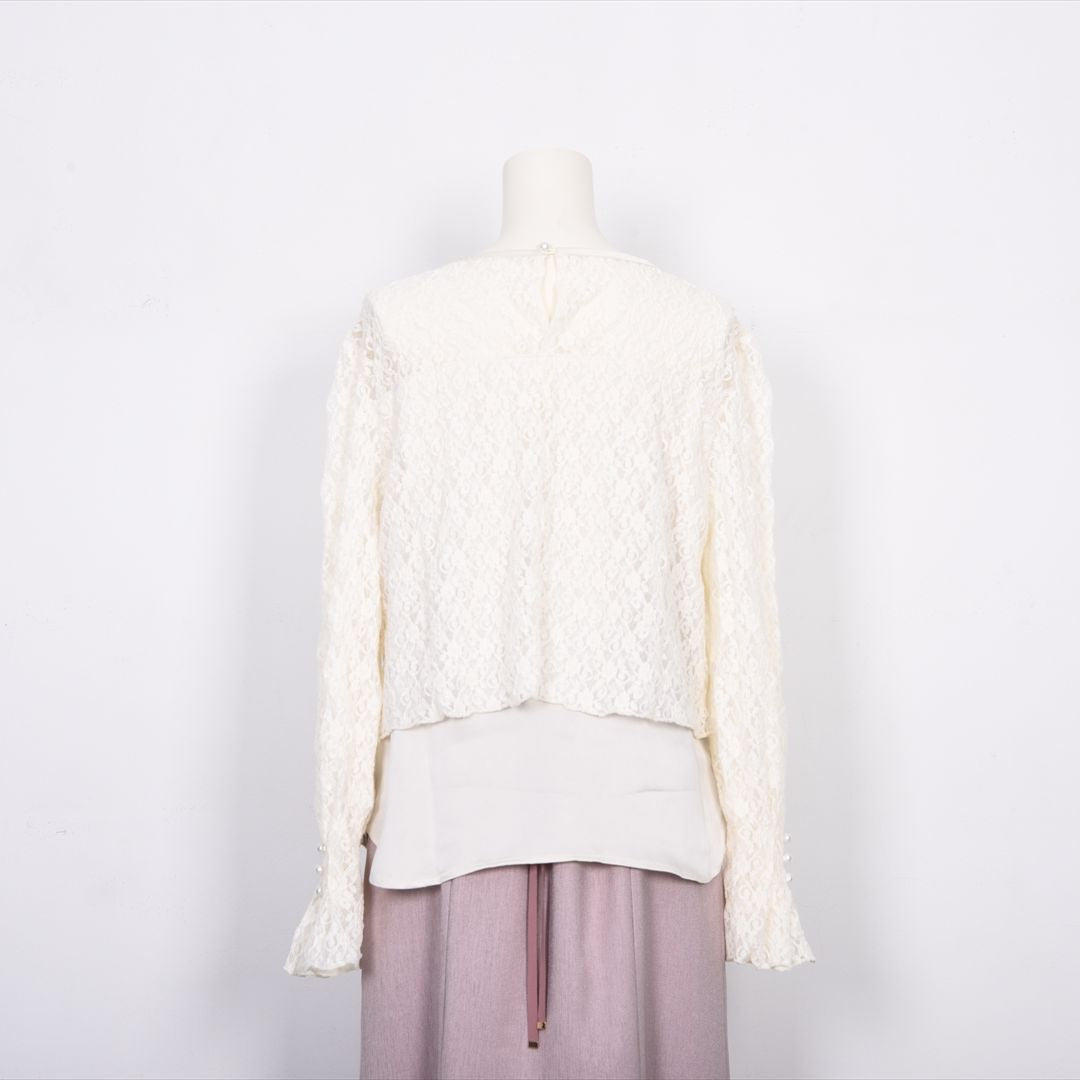 【new】レイヤード風　レーシーカットソー　Dear Princess　3052300