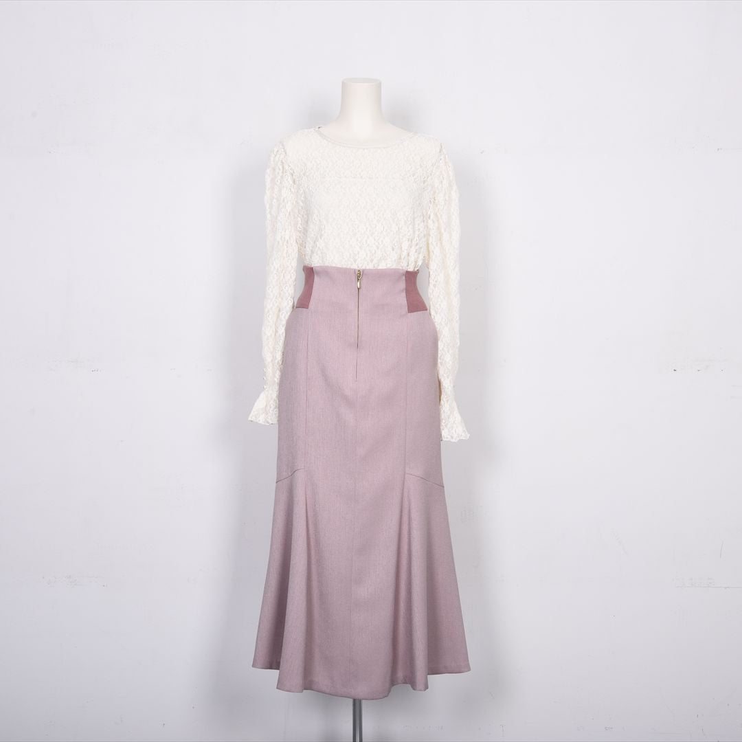 【new】Hemp tone Twill　マーメイドスカート　Dear Princess　3055300