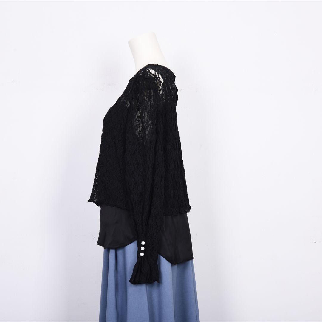 【new】レイヤード風　レーシーカットソー　Dear Princess　3052300