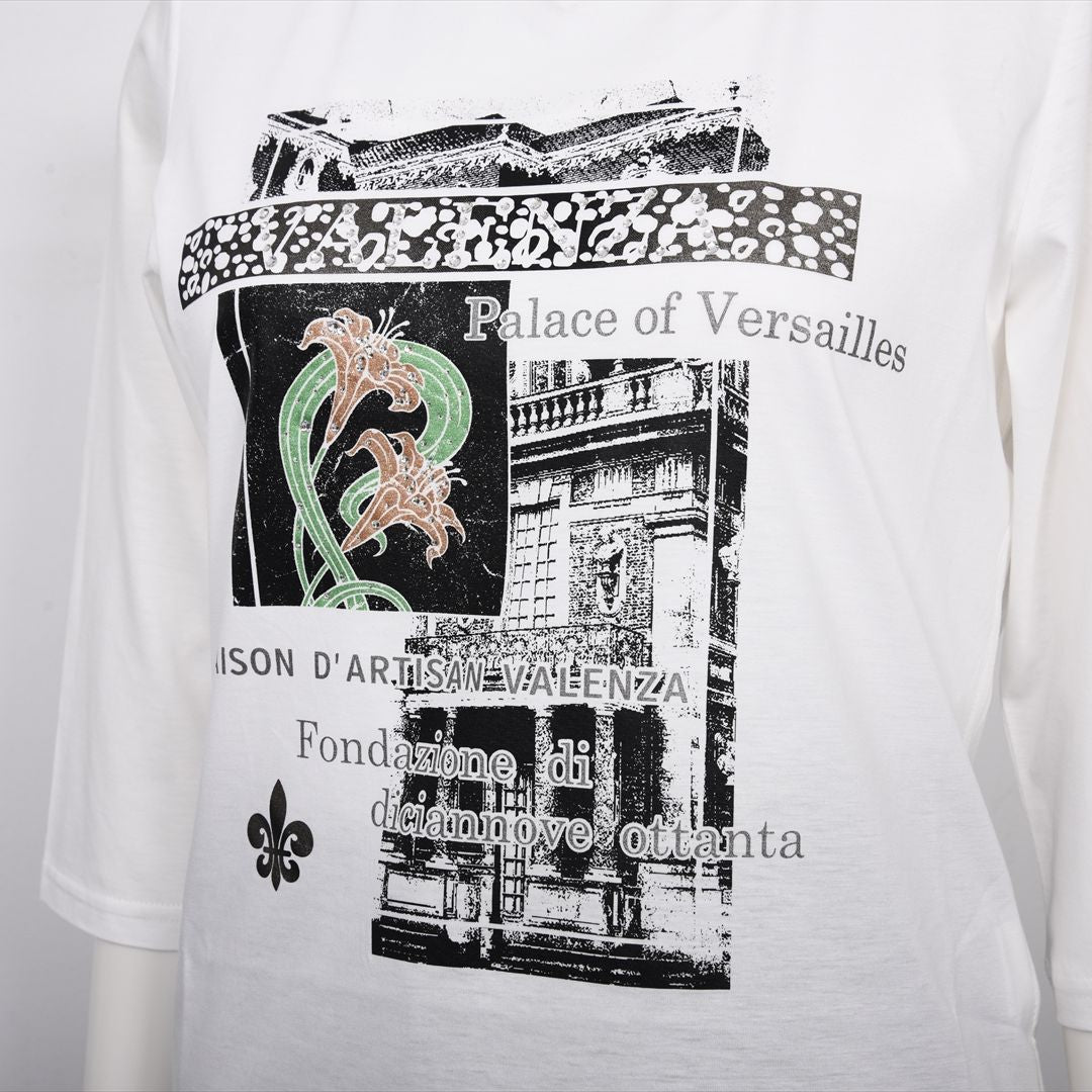 【Lサイズ】パリの街角プリント　カットソー　VALENZA　5552603