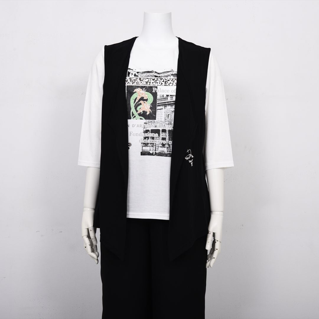 【涼感紀行】スターライトモチーフ　カットソージレ　VALENZA　5152519