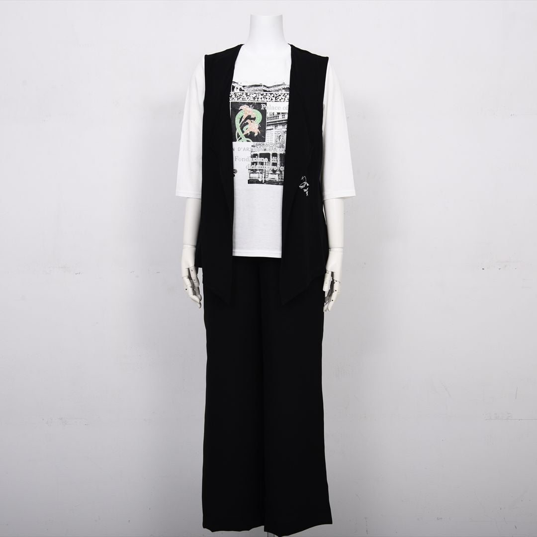 【涼感紀行】スターライトモチーフ　カットソージレ　VALENZA　5152519