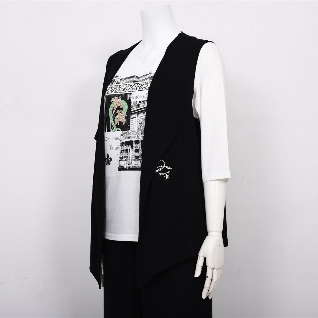 【涼感紀行】スターライトモチーフ　カットソージレ　VALENZA　5152519