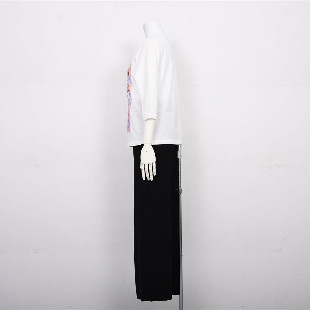 【Lサイズ】【デザイナー手描き】アーティスティックプリント　カットソー　VALENZA　5552526